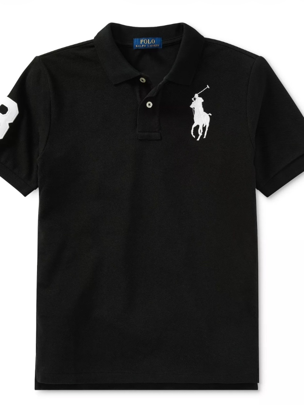 Polo Ralph Lauren Big Pony Black Polo Shirt – Boys L 14–16